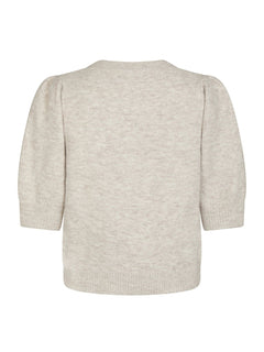 Trudy Knit Cardigan - Beige Melange