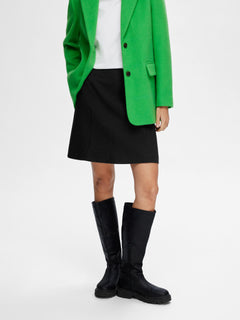 Rita Mw Short Skirt Fd - Black