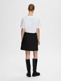 Rita Mw Short Skirt Fd - Black