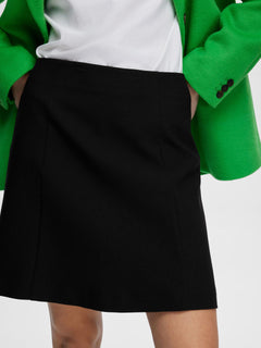 Rita Mw Short Skirt Fd - Black