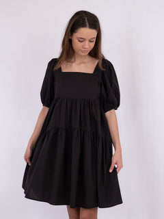 Jackelina Solid Dress - Black