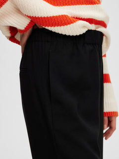 Tinni-Relaxed MW Wide Pant - Black