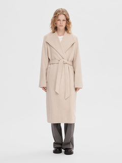 Rosa Wool Coat - Sandshell