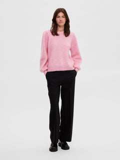 Mola Mia Ls Knit O-Neck - Moonlite Mauve