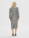 Macie Ls Midi Dress - Black