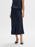 Lena HW Midi Skirt - Dark Sapphire