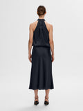 Lena HW Midi Skirt - Dark Sapphire
