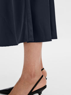 Lena HW Midi Skirt - Dark Sapphire