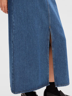 Esther Hw Mid Blue Denim Skirt - Medium Blue Denim