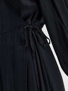 Susie L/S Ankle Wrap Dress - Dark Sapphire