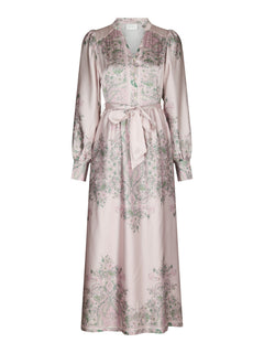Nova Paisley Border Dress - Rose