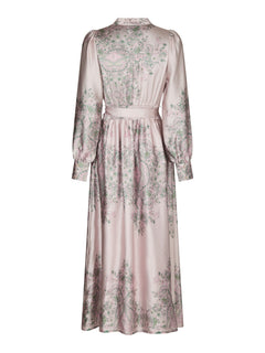 Nova Paisley Border Dress - Rose