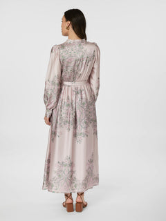 Nova Paisley Border Dress - Rose