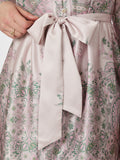 Nova Paisley Border Dress - Rose