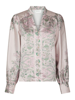 Massima Paisley Border Blouse - Rose