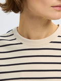 Elise Ls O-Neck Wide Striped Sweat - Black Birch