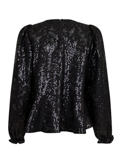 Rizzo Sequins Blouse - Black