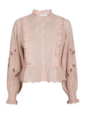 Petrine Embroidery Blouse - Rose