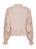 Petrine Embroidery Blouse - Rose