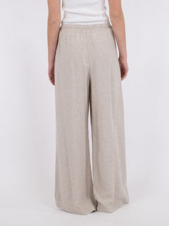 Lissabon Soft Linen Pants - Sand