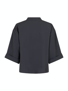Luma Crepe Blouse - Steel Grey