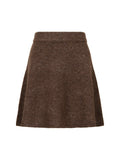 Gisa Knit Skirt - Brown Melange