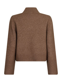 Kiara Knit Blouse - Dusty Brown
