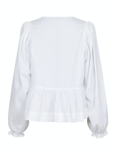 Bessie C Poplin Blouse - White