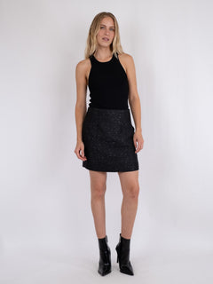 Helmine Sequins Skirt - Black