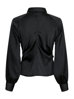 Susannah Sateen Shirt - Black