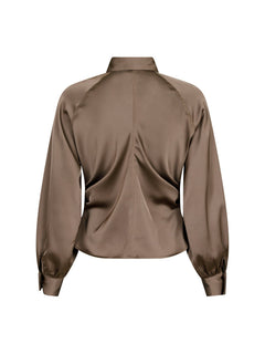 Susannah Sateen Shirt - Khaki