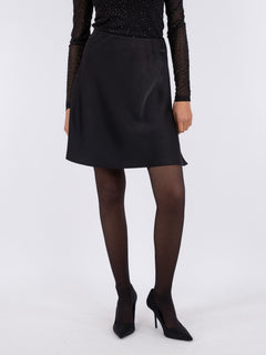 Fiya Heavy Sateen Skirt - Black