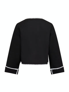 Malikka Contrast Jacket - Black