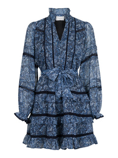 Elysia Pure Paisley Dress - Navy