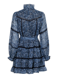 Elysia Pure Paisley Dress - Navy