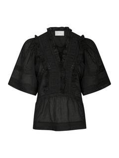 Evienne S Voile Top - Black