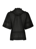 Evienne S Voile Top - Black