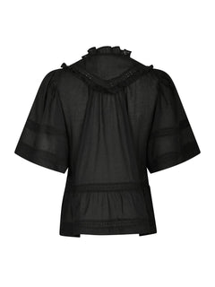 Evienne S Voile Top - Black