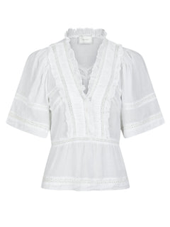 Evienne S Voile Top - White