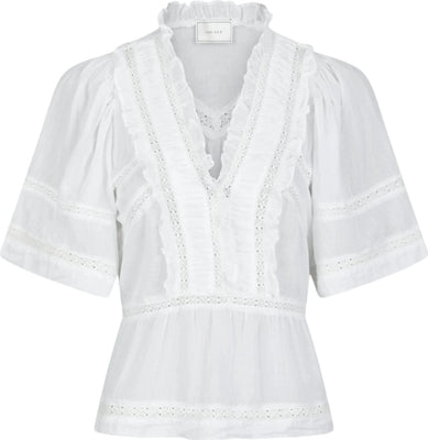 Evienne S Voile Top - White