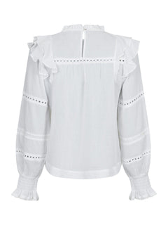 Aurika S Voile Blouse - White
