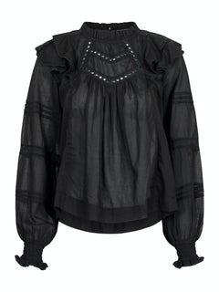 Simkie S Voile Blouse - Black