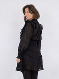 Harmoni S Voile Dress - Black