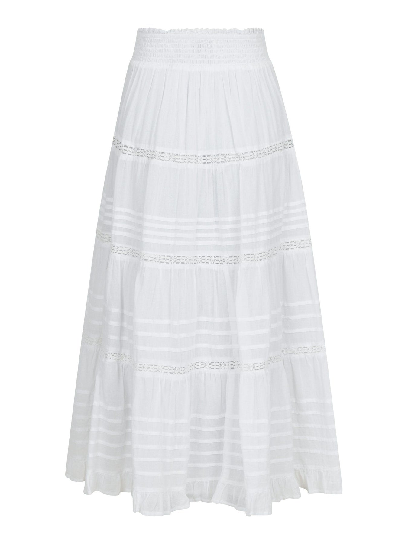 Neo Noir Skj rt Felicia S Voile Skirt White Villoid neo-noir-skj-rt-felicia-s-voile-skirt-white-villoid