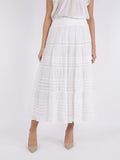 Felicia S Voile Skirt - White