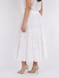 Felicia S Voile Skirt - White