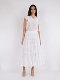 Felicia S Voile Skirt - White