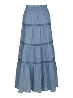 Felicia S Voile Skirt - Smoke Blue