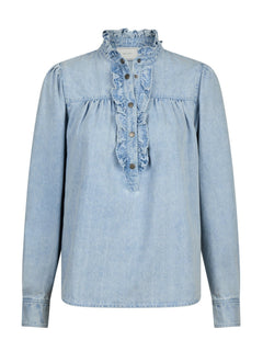 Justine Denim Shirt - Light Blue