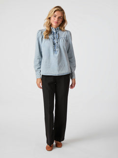 Justine Denim Shirt - Light Blue